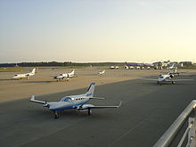 Aircraft Picture - The General Aviation Terminal at Raleigh-Durham International Airport. Terminal 1 is in the background.