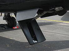 Aircraft Picture - The air brake, located under the rear fuselage.