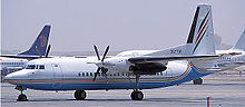 Aircraft Picture - A Palestinian Airlines Fokker at El Arish International Airport.