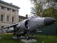 Aircraft Picture - A Sea Harrier FA2 on display at the National Maritime Museum in May 2006