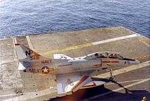 Aircraft Picture - TA-4F Skyhawk of VA-164 aboard the aircraft carrier USS Hancock in the early 1970s