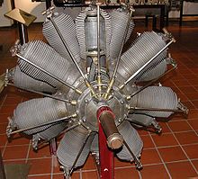 Aircraft Picture - German Oberursel U.III engine in museum