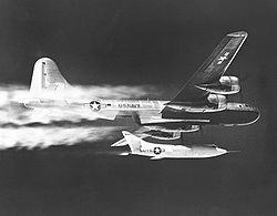 Aircraft Picture - The Douglas Skyrocket was dropped from a Navy B-29