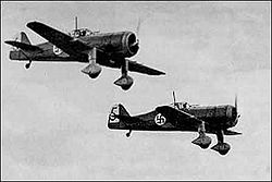 Aircraft Picture - Fokker D.XXI aircraft in the Finnish air force during World War II