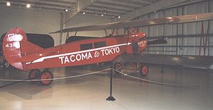 Aircraft Picture - Fokker C.IVA modified with cabin for passengers for planned non-stop flight Tacoma-Tokyo. Preserved airworthy in Owls Head Museum, Maine