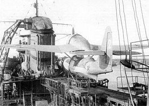 Aircraft Picture - Be-4 on the Soviet cruiser Molotov, 1941.