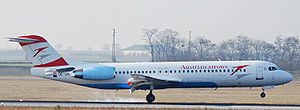 Aircraft Picture - Austrian Arrows Fokker 100 (F-28-0100)