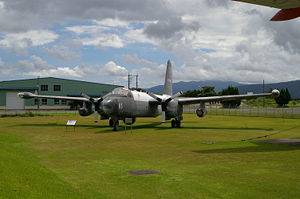 Aircraft Picture - A P-2J displayed at Kanoya Air Base of JMSDF