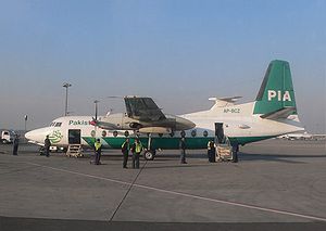 Aircraft Picture - A PIA F27 at Allama Iqbal International Airport, Lahore in January, 2006