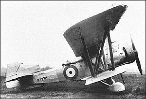 Aircraft Picture - Parnall G.4/31 in its modified, final form with greatly enlarged tail fin
