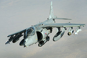 Aircraft Picture - An RAF Harrier GR9 over Afghanistan, 2008