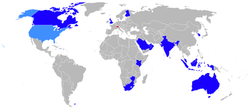 Aircraft Picture - Current operators of the Hawk are shown in dark blue, former operators in red and operators of the T-45 Goshawk in light blue.