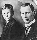 Aviation History - Charles A. Lindbergh: son and father c. 1910