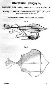 Airplane Picture - Sir George Cayley's governable parachute