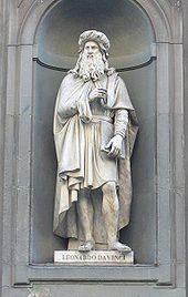 Leonardo da Vinci - Statue of Leonardo da Vinci at the Uffizi, Florence