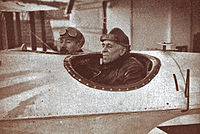 Aviation History - Gago Coutinho - Gago Coutinho and Sacadura Cabral on board of the Lusitxnia.