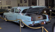 Airplane Picture - Hughes equipped this 1954 Chrysler New Yorker with an aircraft-grade air filtration system which took up the entire trunk