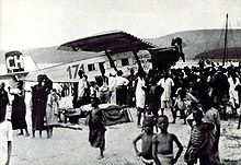 Airplane Picture - Ad Astra Aero Dornier Merkur (CH 191) pilotted by Mittelholzer in Kigocna, Kenya (1927)