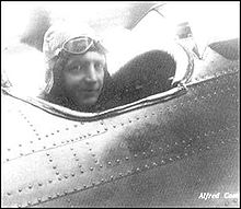 Aviation History - Alfred Comte - Comte piloting a Comte AC-2 aircraft (~1926)