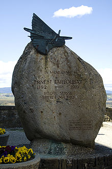 Aviation History - Ernest Failloubaz - Memorial in Avenches