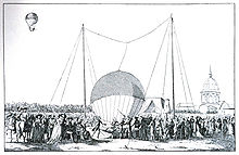 Aviation History - Jean-Francois Pilatre de Rozier - The first tethered balloon ascent on 15 October 1783 by Rozier.