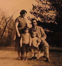 Aviation History - Enea Bossi, Sr. - Enea Bossi with wife, Flora, and two sons Enea and Charles