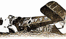 Aviation History - Wreck of Lindbergh's DH4 which crashed near Covell, IL, on November 3, 1926