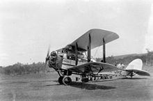 Airplane Picture - Qantas De Havilland biplane, ca. 1930