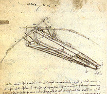 Airplane Picture - Leonardo da Vinci's Ornithopter design.