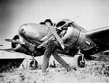 Aviation History - Amelia Earhart and Lockheed Electra 10E NR 16020, c. 1937