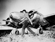 Aviation History - Amelia Earhart and Lockheed Electra 10E NR 16020, c. 1937