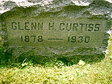 Aviation History - Glenn Curtiss - Tombstone