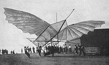 Aviation History - Gustave Whitehead - Whitehead's large Albatros-type glider - ca. 1905 - 1906