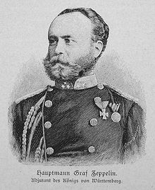 Aviation History - Ferdinand von Zeppelin - appointed adjutant in 1865