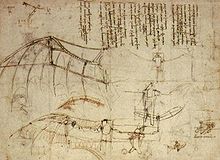 Airplane Picture - Leonardo da Vinci's Ornithopter wings