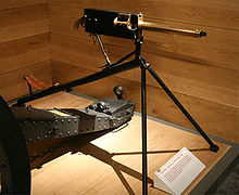 Aviation History - Hiram Stevens Maxim - 1895 .303 tripod mounted Maxim machine gun. Photo: Max Smith