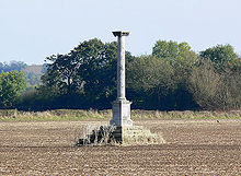 Airplane Picture - Monument near Stanford Hall at the point where Pilcher crashed his glider