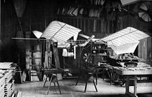 Aviation History - Samuel Pierpont Langley - Langley's 1/4-scale model; it flew several hundred yards on August 8, 1903.