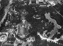 Aviation History - Eduard Spelterini - The Tivoli Gardens in Copenhagen, photographed from Spelterini's balloon on June 22, 1922.