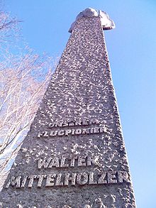 Airplane Picture - Mittelholzer memorial at Zurich Airport.