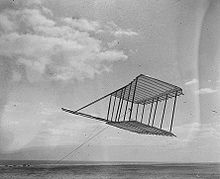 Aviation History - The Wright Brothers - The 1900 glider. No photo was taken with a pilot aboard.