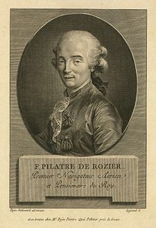 Aviation History - Jean-Francois Pilatre de Rozier - 30 March 1754(1754-03-30) Metz, France