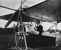 Aviation History - Aurel Vlaicu - Aurel Vlaicu at the controls of Vlaicu II airplane