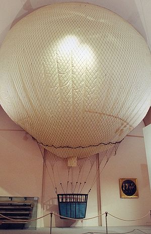 Airplane Picture - French reconnaissance balloon L'Intr�pide of 1796, the oldest existing flying device, in the Heeresgeschichtliches Museum, Vienna