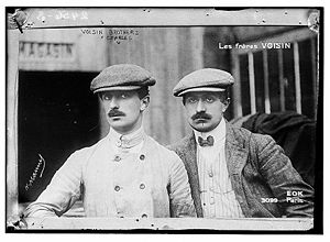 Aviation History - Gabriel Voisin - Gabriel (left) and Charles (right) in 1906