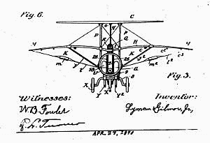 Aviation History - Lyman Gilmore - Drawing of the smaller first plane