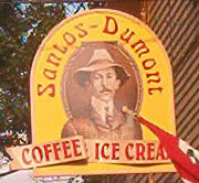 Aviation History - Alberto Santos-Dumont - Ice cream made by the Santos Dumont Coffee Company.