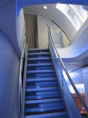 Airplane Picture - Boeing 747-8 Intercontinental upper deck staircase and skylight