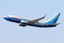 Airplane Picture - Air Berlin 737-700 in Boeing livery, showing blended winglets available on the Next Generation 737 models.