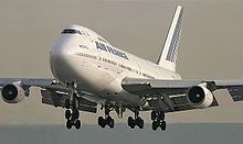 Airplane Picture - Air France 747-200M in landing configuration